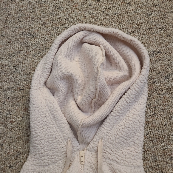 Victoria's Secret PINK Army Zip Up Sherpa Size Large - Picture 8 of 14